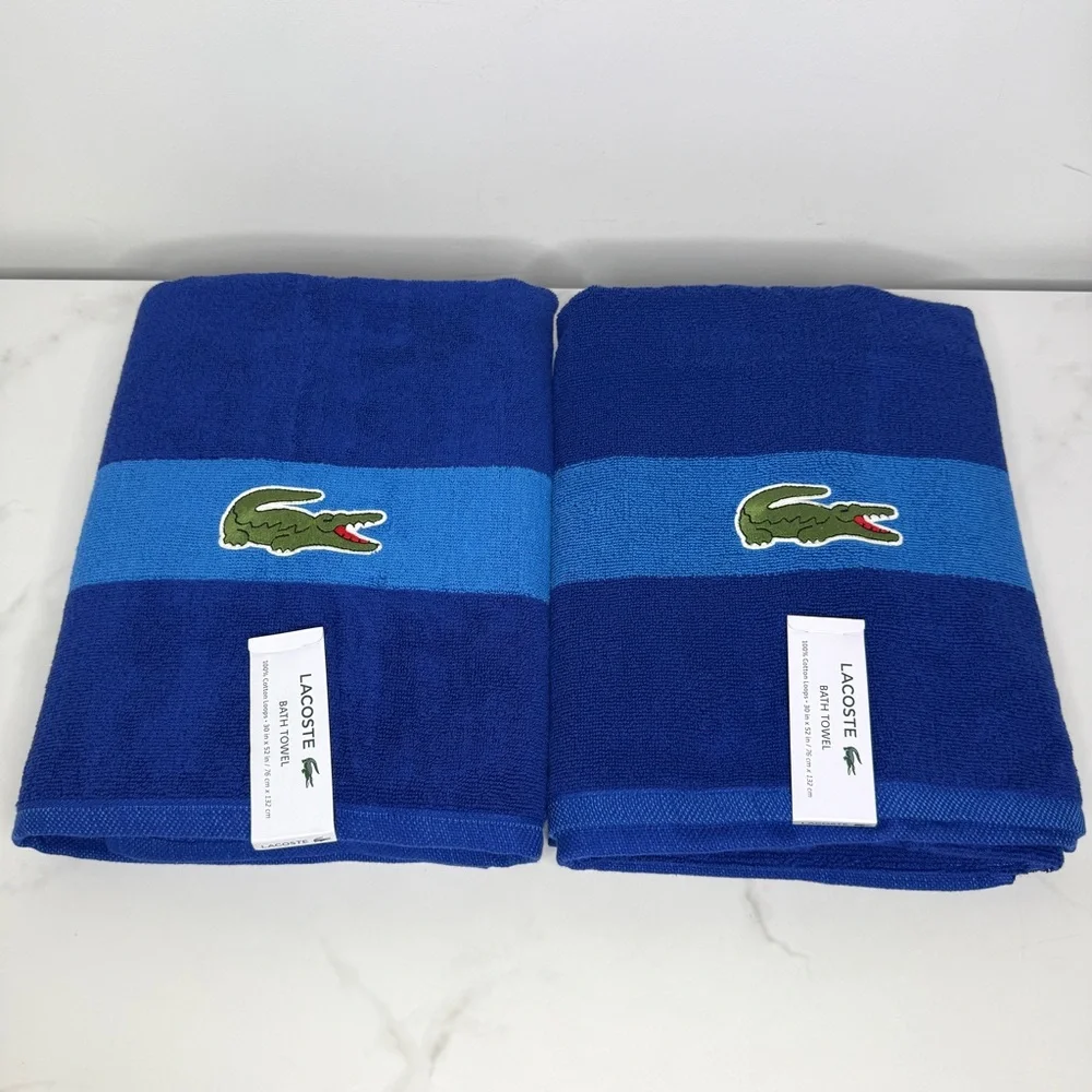 Lacoste blue bath